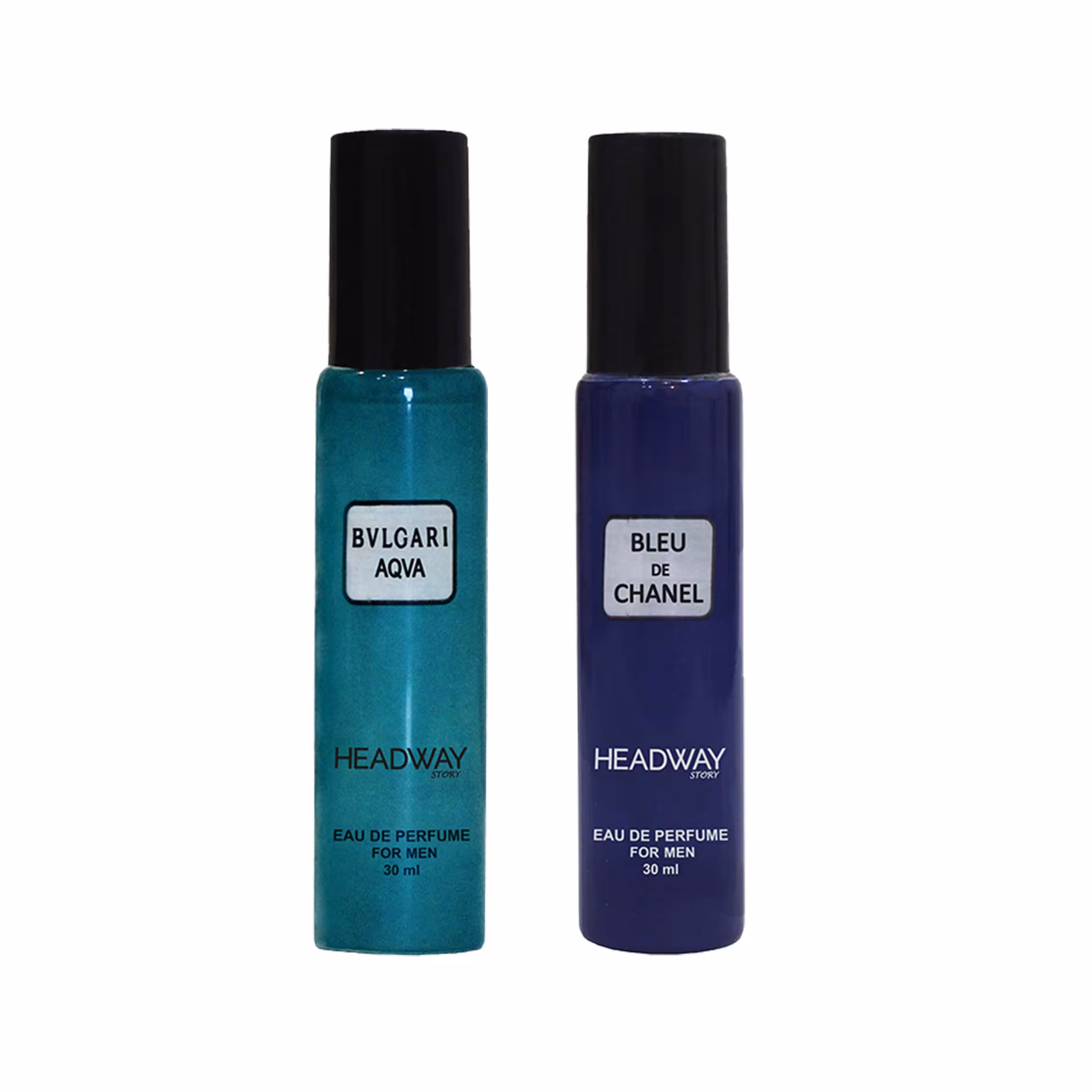 عطر جیبی مردانه هدوی استوری مدل بلو شنل و آکوا بولگاری حجم 30 میلی لیتر مجموعه 2 عددی