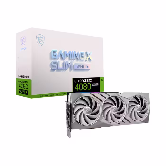 کارت گرافیک ام اس آی مدل GeForce RTX 4080 SUPER 16G GAMING X SLIM WHITE