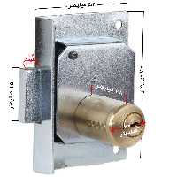 قفل درب کمد و کابینت رویان مدل دوپله