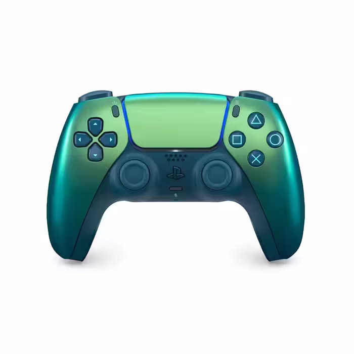 دسته PS5 DualSense سبز آبی کروم