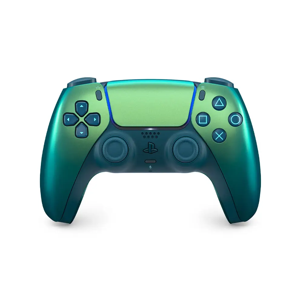 دسته PS5 DualSense سبز آبی کروم