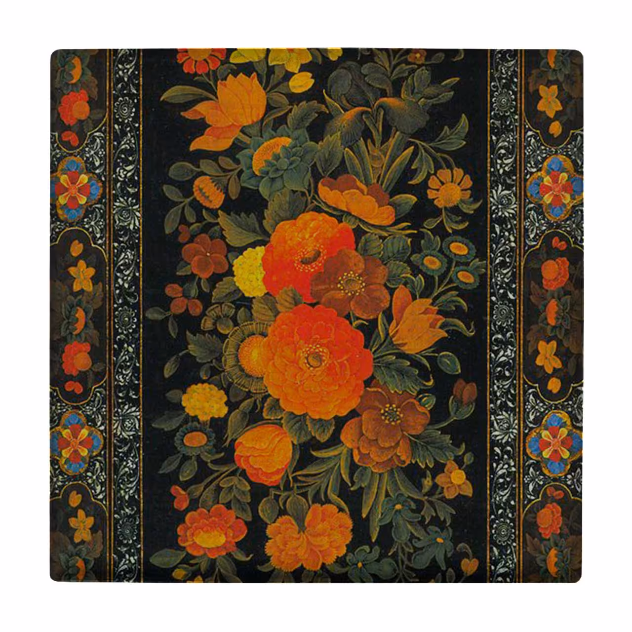 کاشی طرح نقاشی گل و مرغ کد wk1500