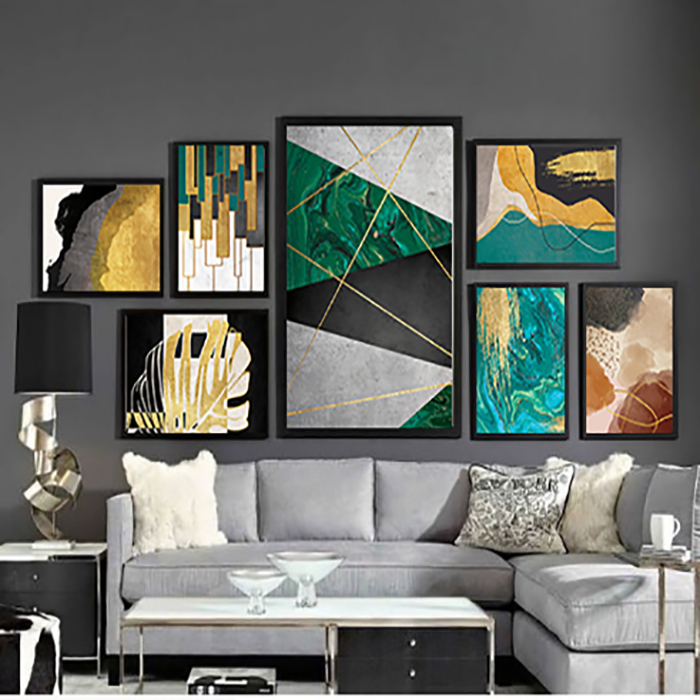  تابلو مدل آبستره مجموعه 7 عددی