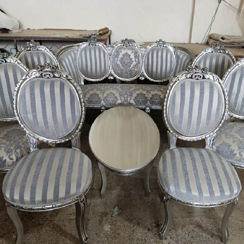 مبل استیل 9 نفره مدل گلبرگ ( پس کرایه و هزینه ارسال در مقصد )