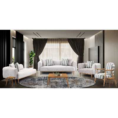 مبل تک نفره مدل مینیمال چوبی