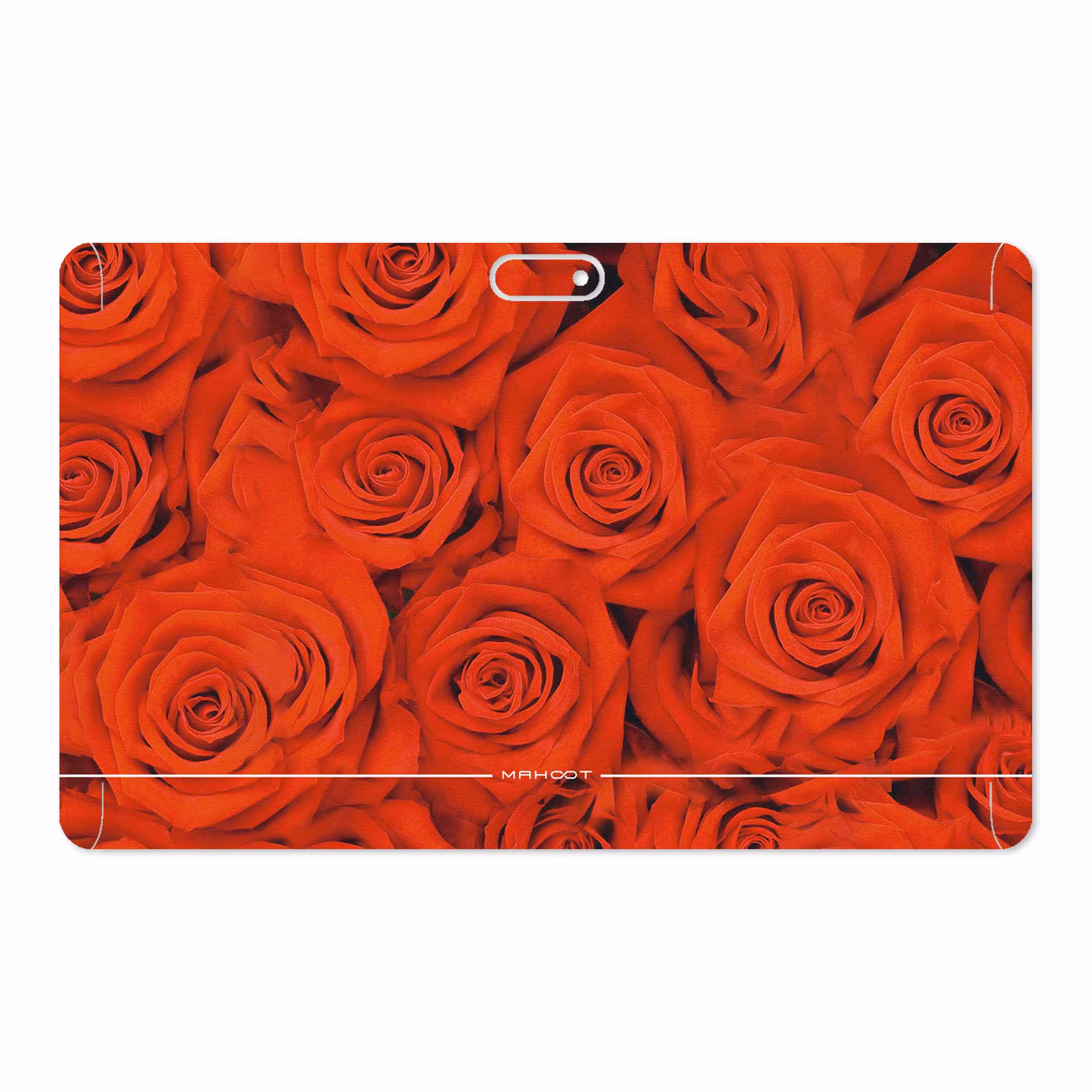 برچسب پوششی ماهوت مدل Red-Flower مناسب برای تبلت جی ال ایکس W11 Plus