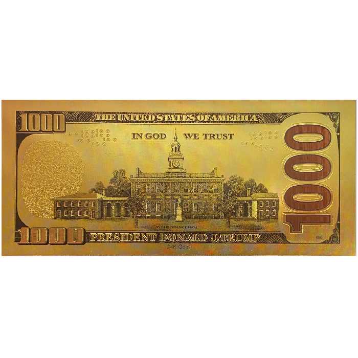 اسکناس تزیینی طرح ۱۰۰۰ دلاری