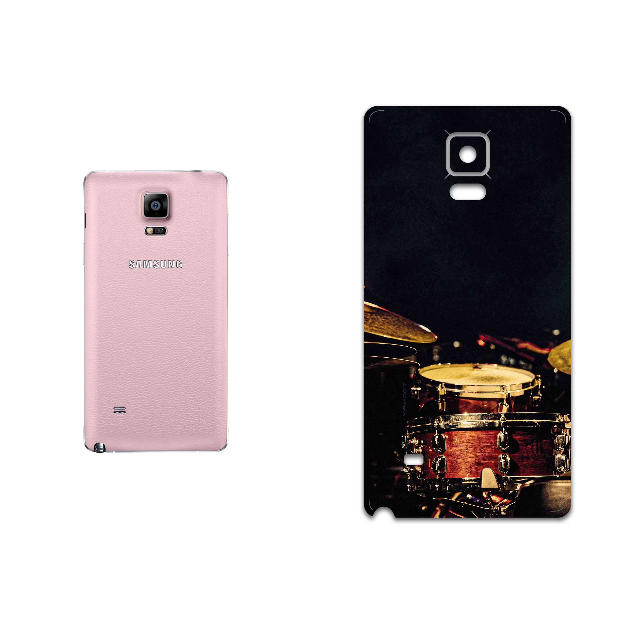 برچسب پوششی ماهوت مدل Drum Kit مناسب برای گوشی موبایل سامسونگ Galaxy Note 4
