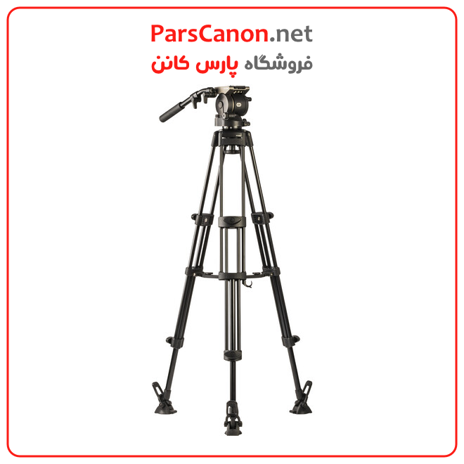سه پایه فیلمبرداری لیبک مدل Libec HS-250M Tripod System with H25 Head, Mid-Level Spreader, Rubber Feet & Case