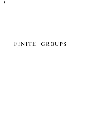 خرید و دانلود نسخه کامل کتاب Finite Groups, Second Edition