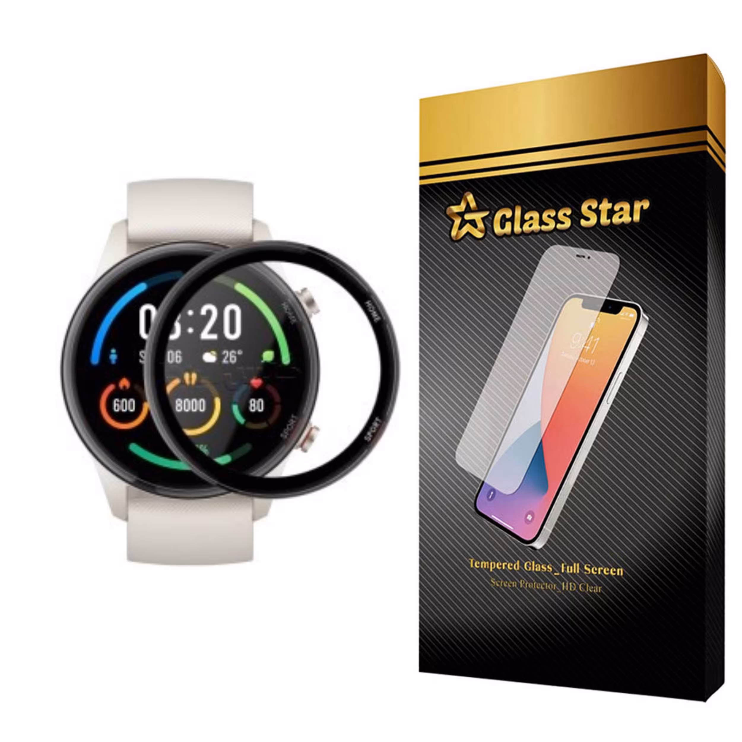 محافظ صفحه نمایش نانو گلس استار مدل PMGA مناسب برای ساعت هوشمند شیائومی Mi Watch Color