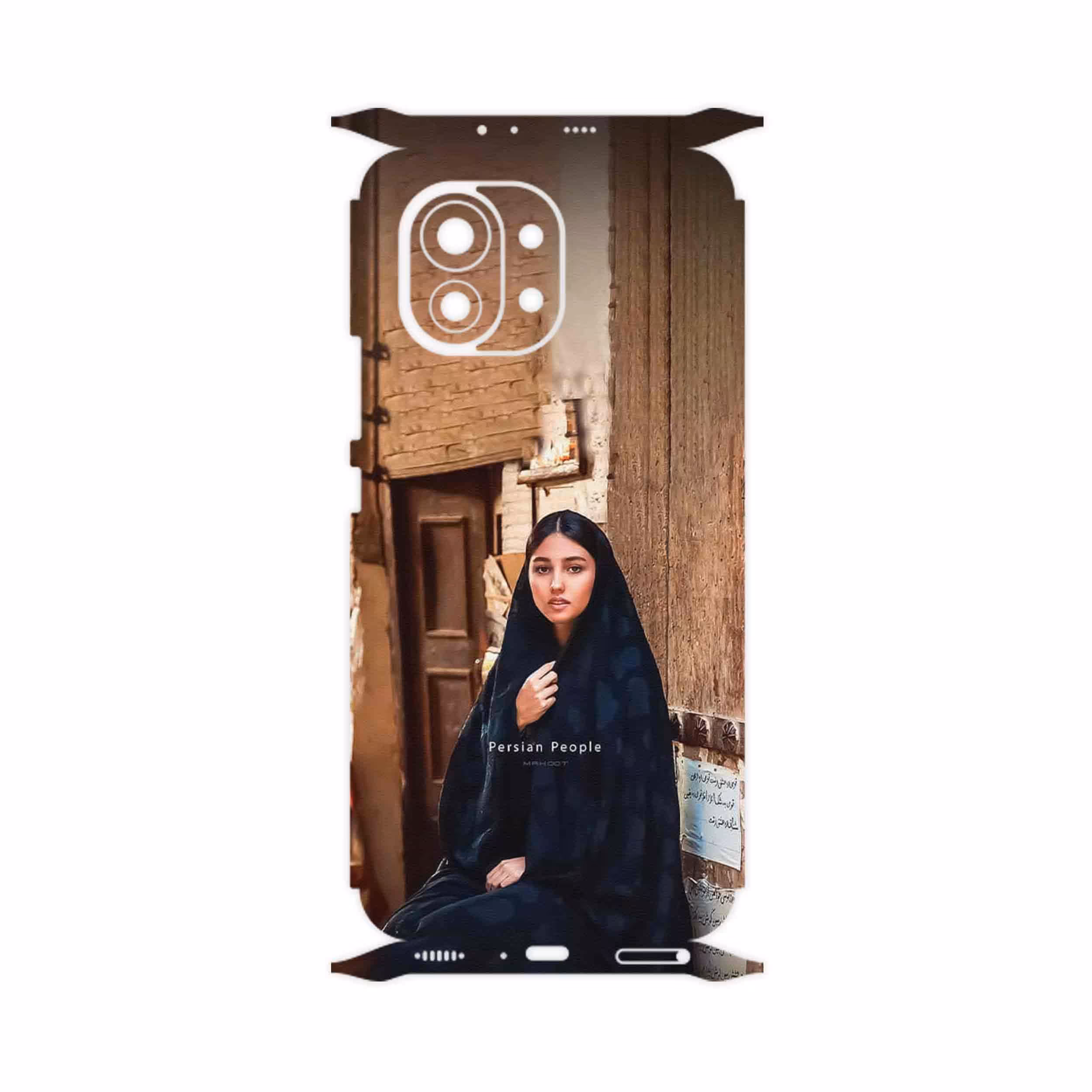 برچسب پوششی ماهوت مدل Portrait of an Iranian Woman-FullSkin مناسب برای گوشی موبایل شیائومی Mi 11 5G