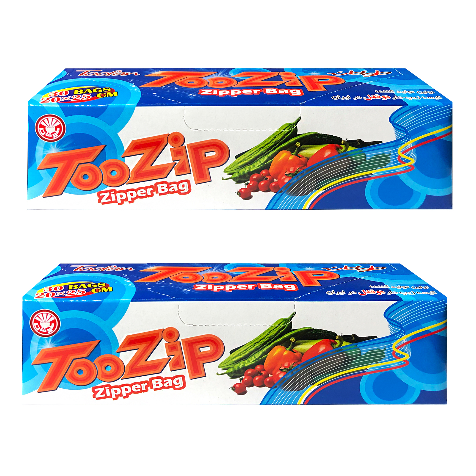 کیسه زیپ دار طوفان کد X-278 دو بسته 30 عددی