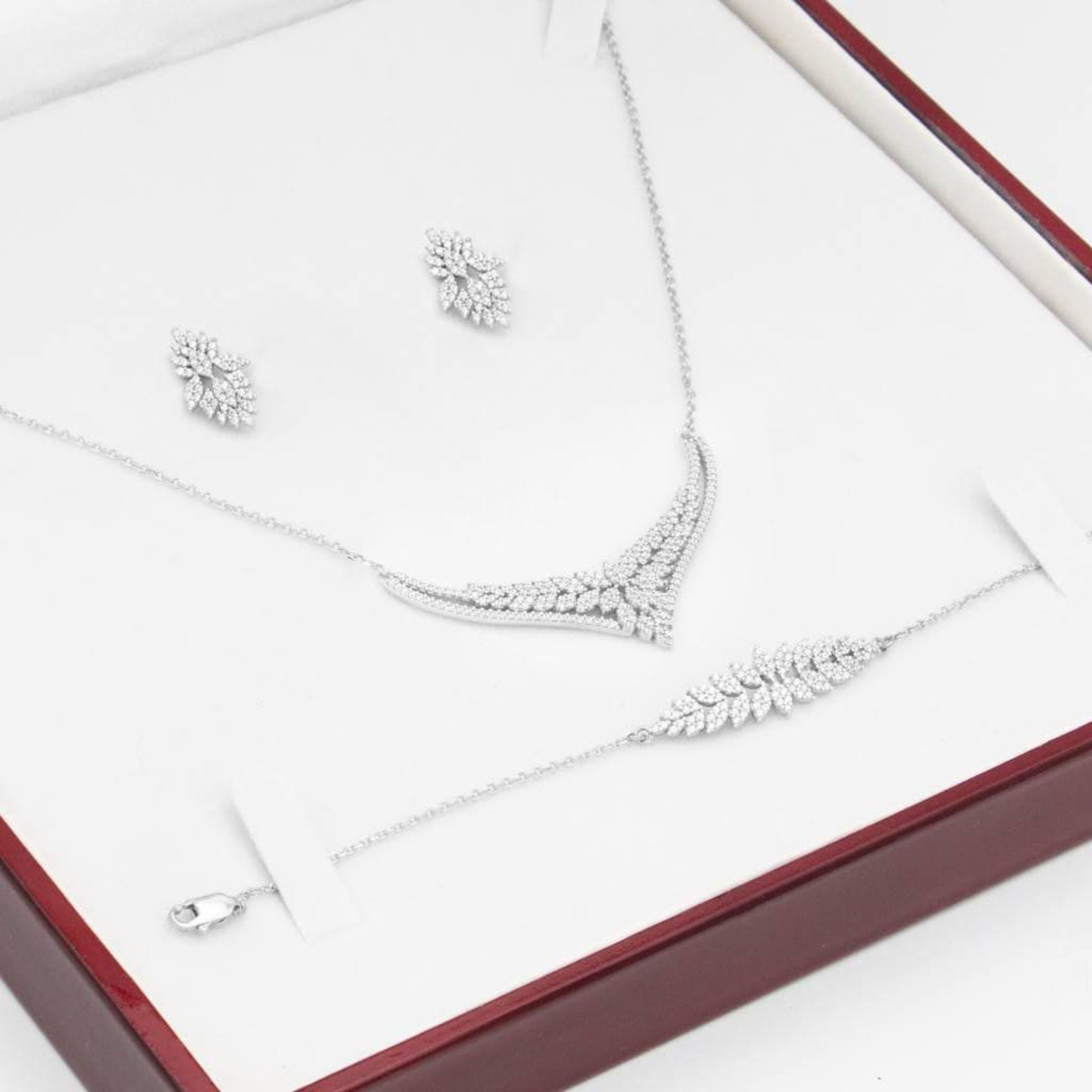 سرویس پایه جواهر نقره آکسو مدل EB کد 012