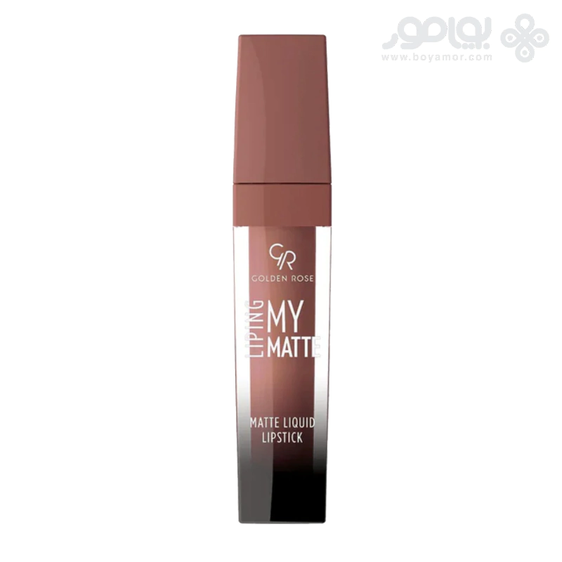 رژ لب مایع مات گلدن رز مدل LIPING MY MATTE شماره 15