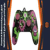کنترلر با سیم PowerA Enhanced مخصوص Nintendo Switch – طرح Splatoon 2