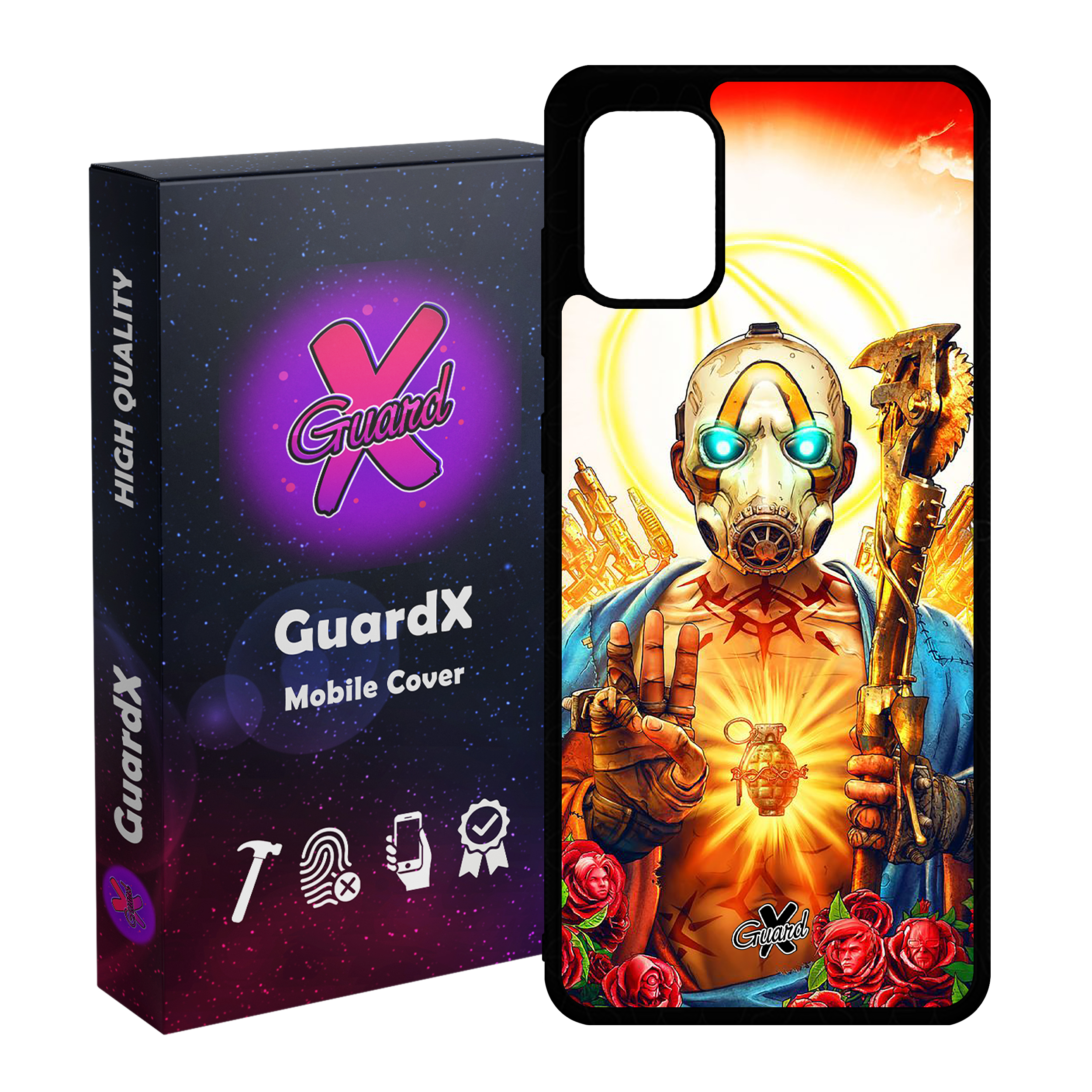 کاور گارد ایکس طرح Borderlands مدل Glass10068 مناسب برای گوشی موبایل سامسونگ Galaxy A31