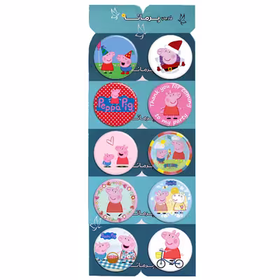 پیکسل پرمانه طرح پپا پیگ کد pmg.25 مجموعه 10 عددی