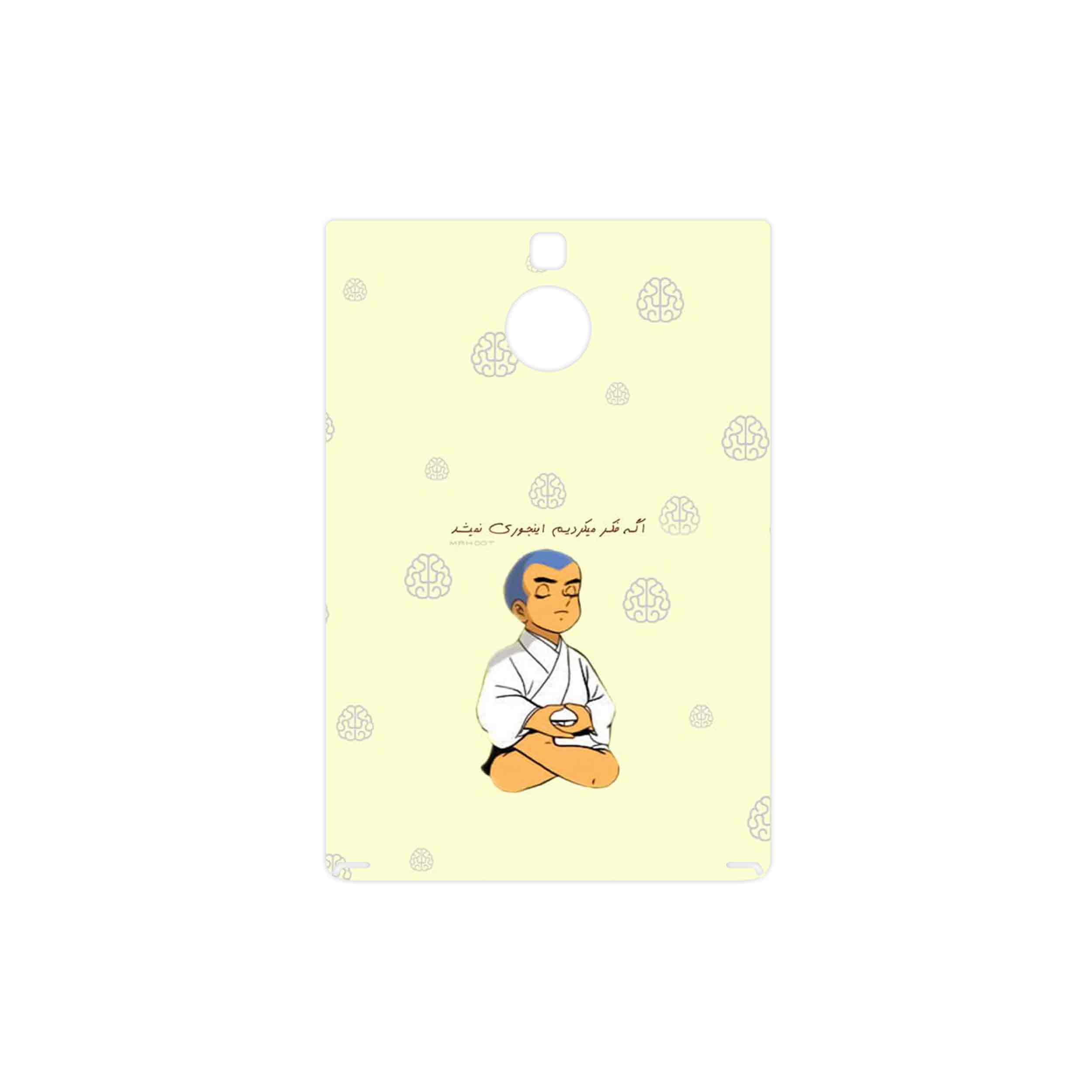 برچسب پوششی ماهوت مدل Ikkyu-san مناسب برای گوشی موبایل بلک بری Passport Silver Edition