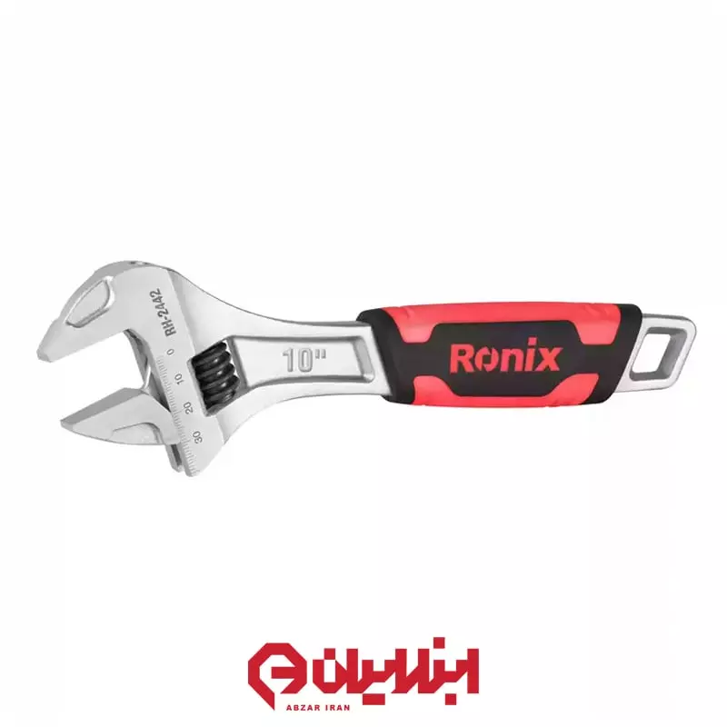 آچار فرانسه سایز 10 روکش‌دار رونیکس مدل RH-2442