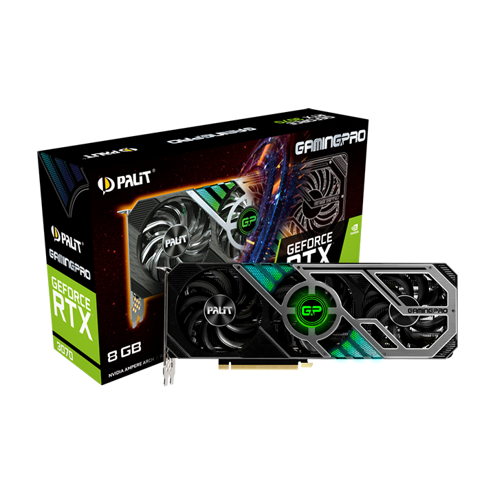 مشخصات، قیمت و خرید کارت گرافیک پلیت مدل Palit GeForce RTX 3070 GamingPro 8GB