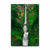 تابلو شاسی گوفی مدل طبیعت آبشار جنگل طرح Nature WaterFall کد GRN12 | دنیای قاب
