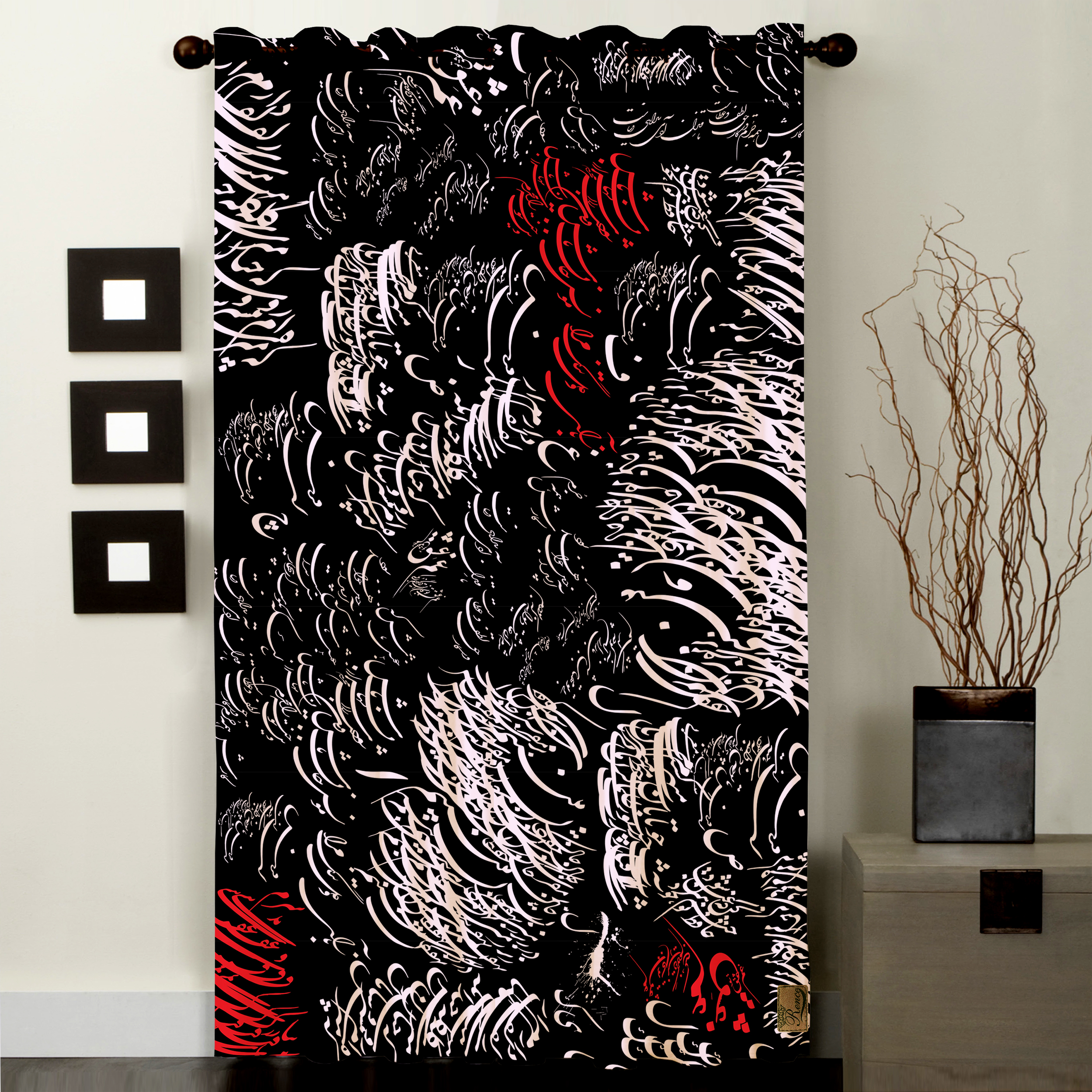  پرده رنس مدل CC5-50403 ارتفاع 270x138 سانتی‌متر 