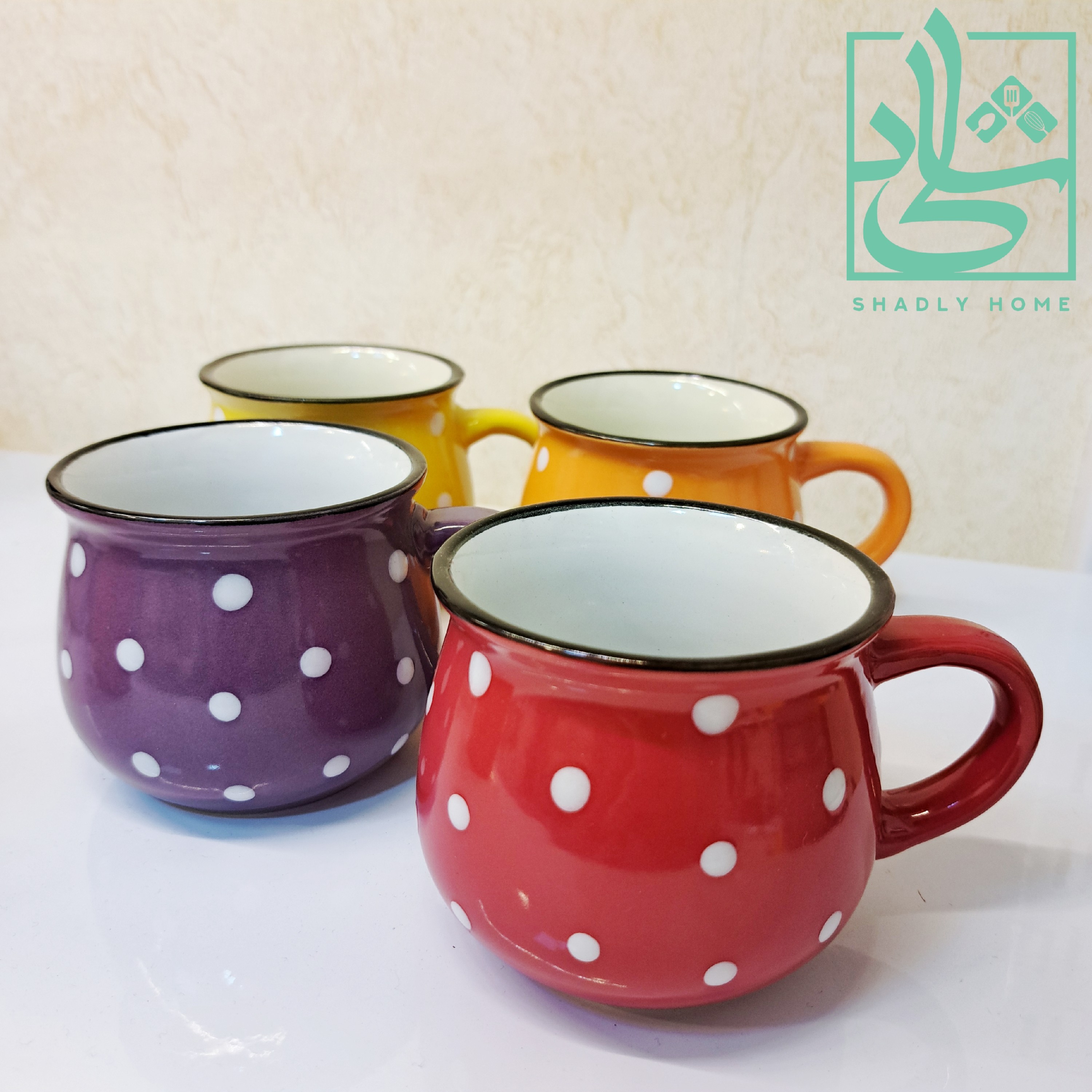 ماگ خالدار سرامیکی ، مناسب انواع نوشیدنی 