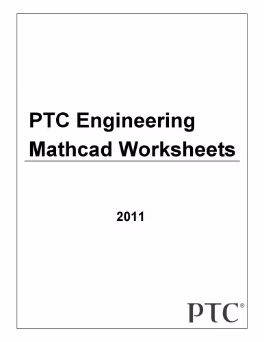 خرید و دانلود نسخه کامل کتاب PTC Engineering Mathcad Worksheets