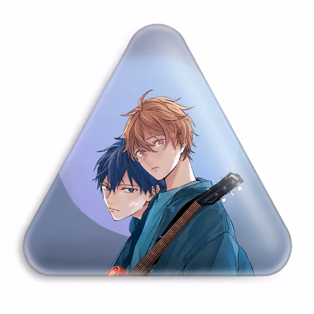 پیکسل خندالو مدل مافویو و ریتسوکا انیمه گیون طرح مثلثی کد 13096