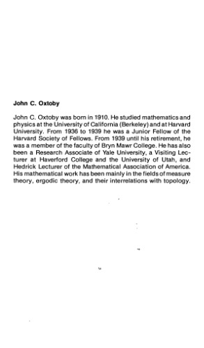 خرید و دانلود نسخه کامل کتاب Measure and Category: A Survey of the Analogies between Topological and Measure Spaces