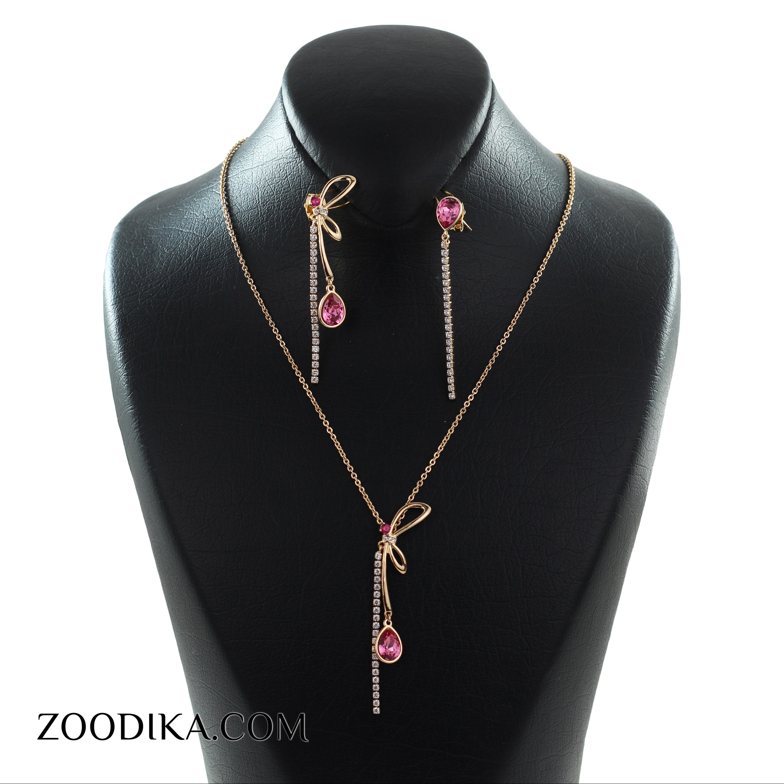 نیم ست ژوپینگ طرح طلا رنگ ثابت ضد حساسیت  AAA-61