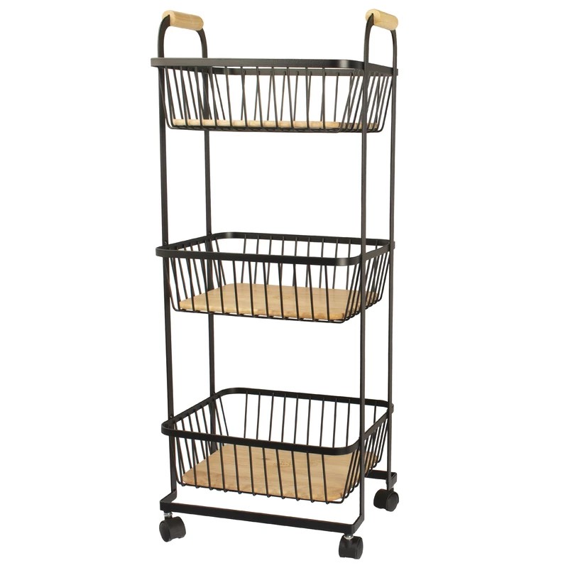 جای سیب زمینی پیاز سوپری مشکی   (3 طبقه ) مدل کاریزما (B.V.K ) 401603