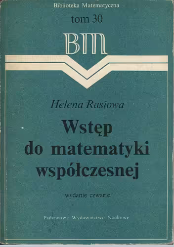 خرید و دانلود نسخه کامل کتاب Wstęp do matematyki współczesnej