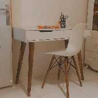 میز تحریر با پایه جدا شونده دو کشو و تک کشو بدون صندلی | choobsub