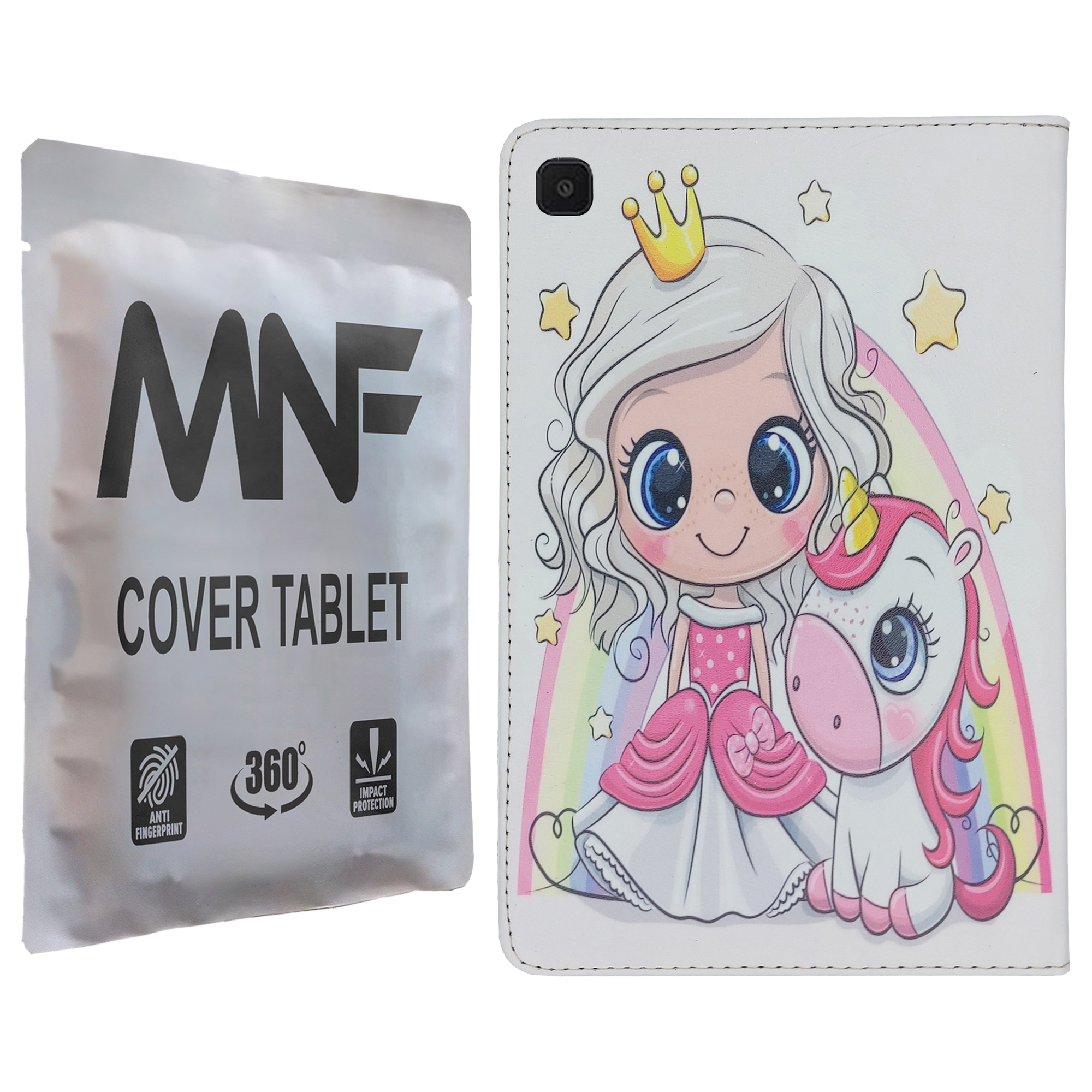 کیف کلاسوری ام ان اف طرح یونی کورن و دختر پرنسس کد M-087 مناسب برای تبلت سامسونگ Galaxy Tab A7 10.4 2020 / T505