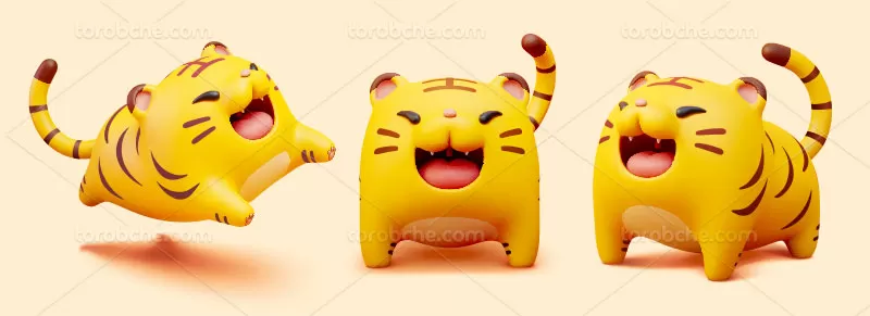 وکتور کاراکتر گربه سه بعدی | گرافیک با طعم تربچه