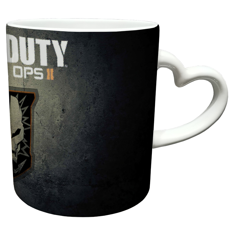 ماگ مدل دسته قلبی طرح بازی کال آف دیوتی call of duty کد 2