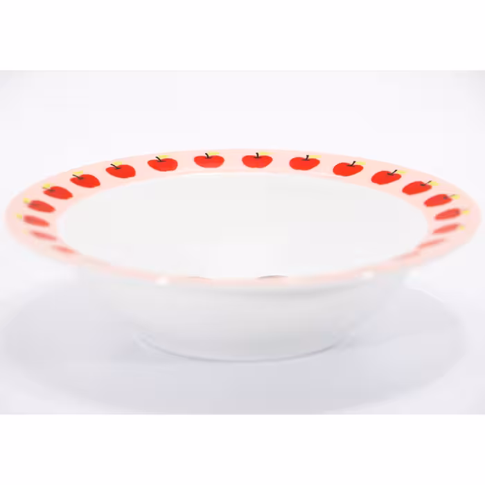 سرویس غذا خوری 5 پارچه کودک چینی زرین ایران سری ایتالیا اف مدل عروسکی