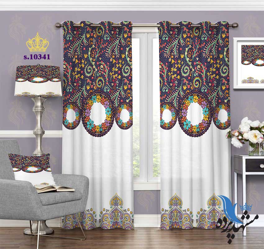 پرده پانچ طرح اسلیمی S10341