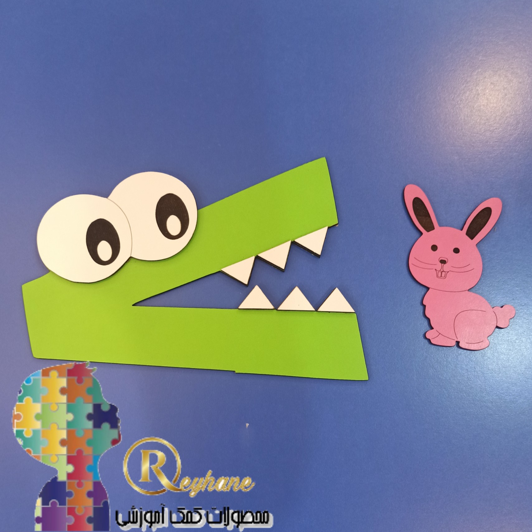 خرگوش مگنتی چوبی 10سانتی (پس کرایه)