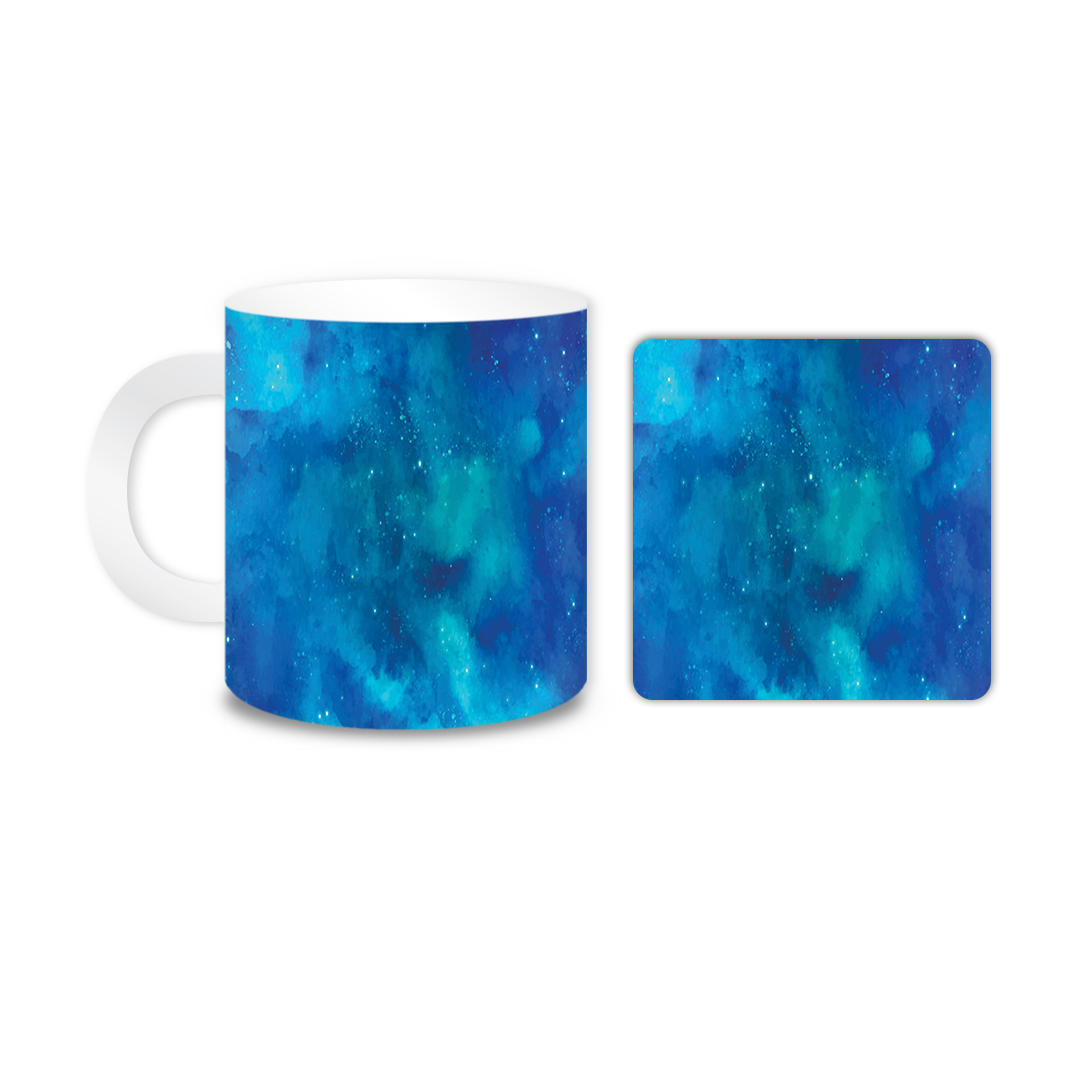 ماگ مدل کهکشان کد 1559 به همراه زیر لیوانی