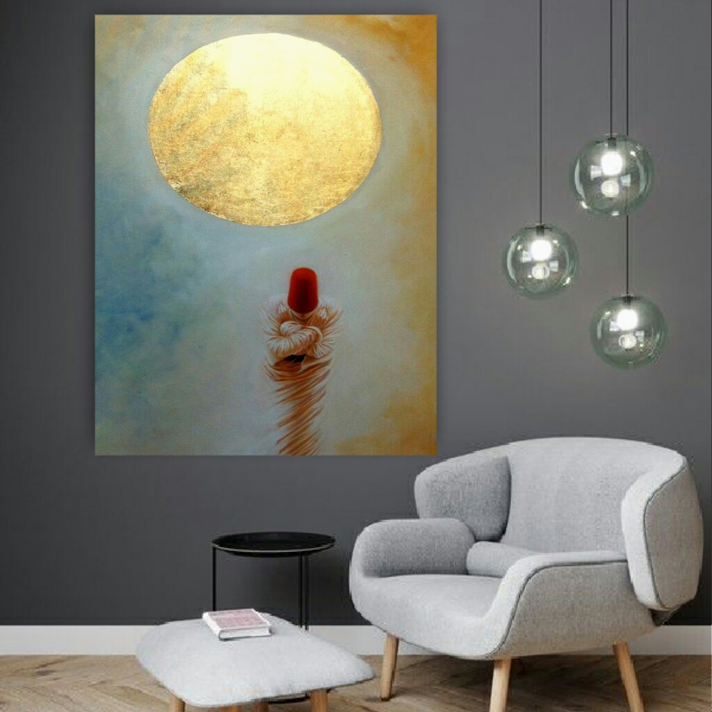 تابلو بوم طرح رقص سماع مدل TB70