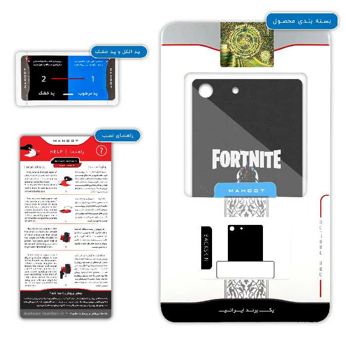 برچسب پوششی ماهوت مدل FORTNITE-Game مناسب برای گوشی موبایل سونی Xperia M5