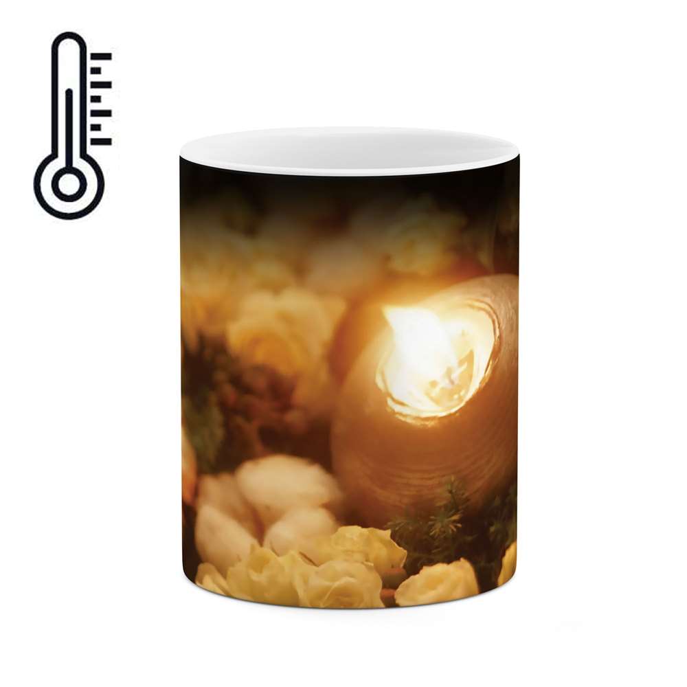 ماگ حرارتی طرح گل مدل mgh03259