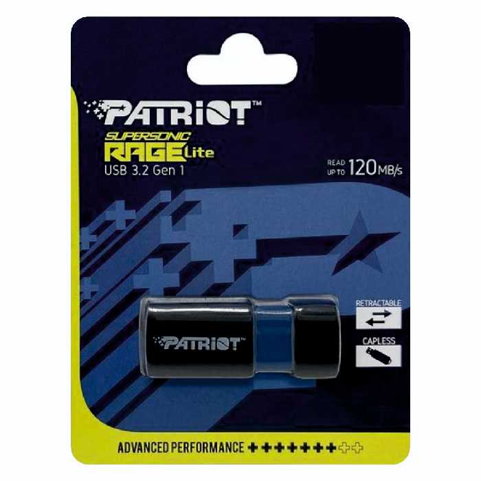 فلش مموری پتریوت مدل Supersonic Rage Lite ظرفیت 128 گیگابایت
