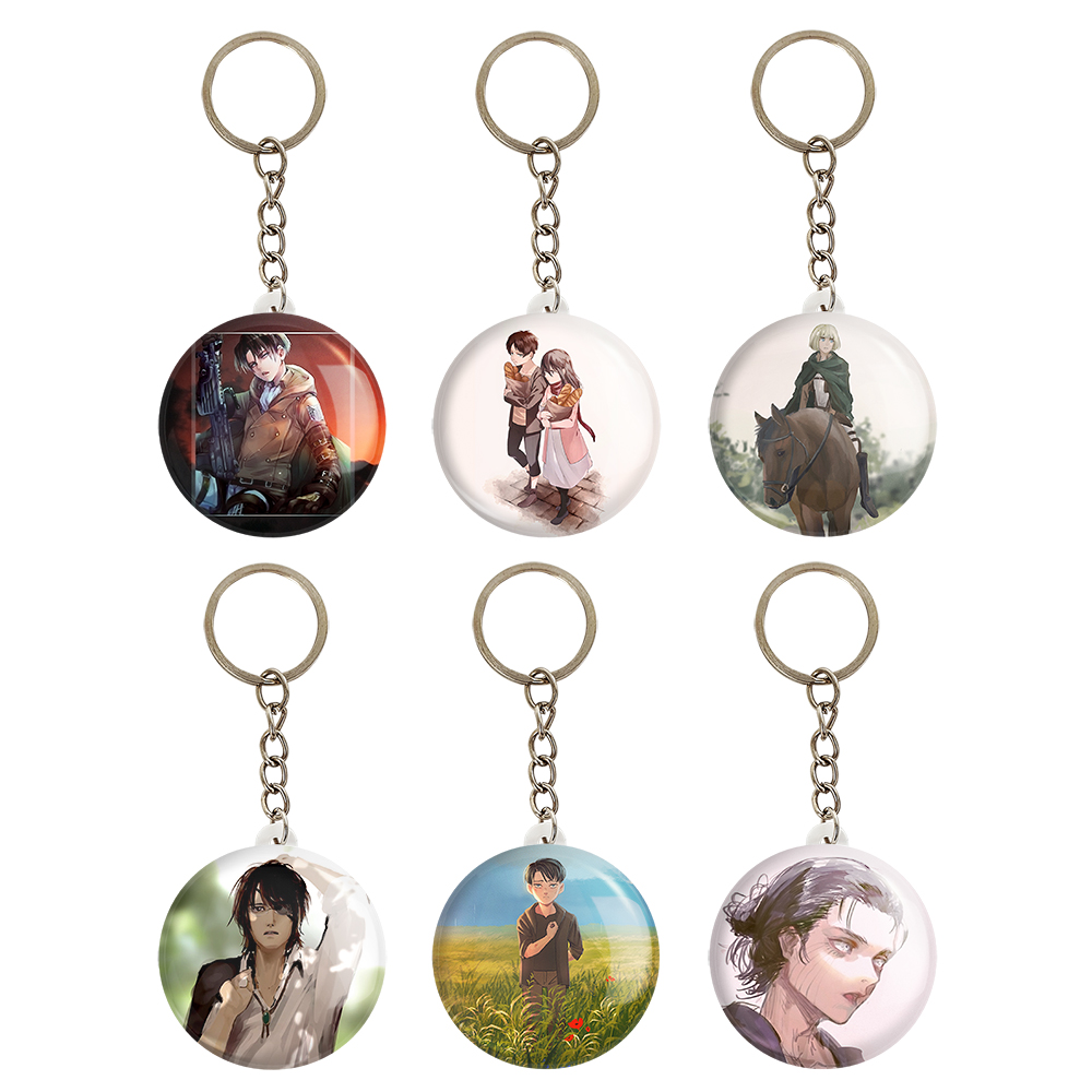جاکلیدی خندالو مدل انیمه اتک آن تایتان Attack on Titan کد 1050B مجموعه 6 عددی