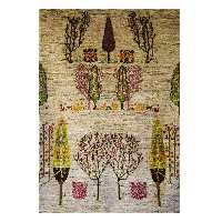 فرش دستباف دو و نیم متری طرح شکوفه کد 008