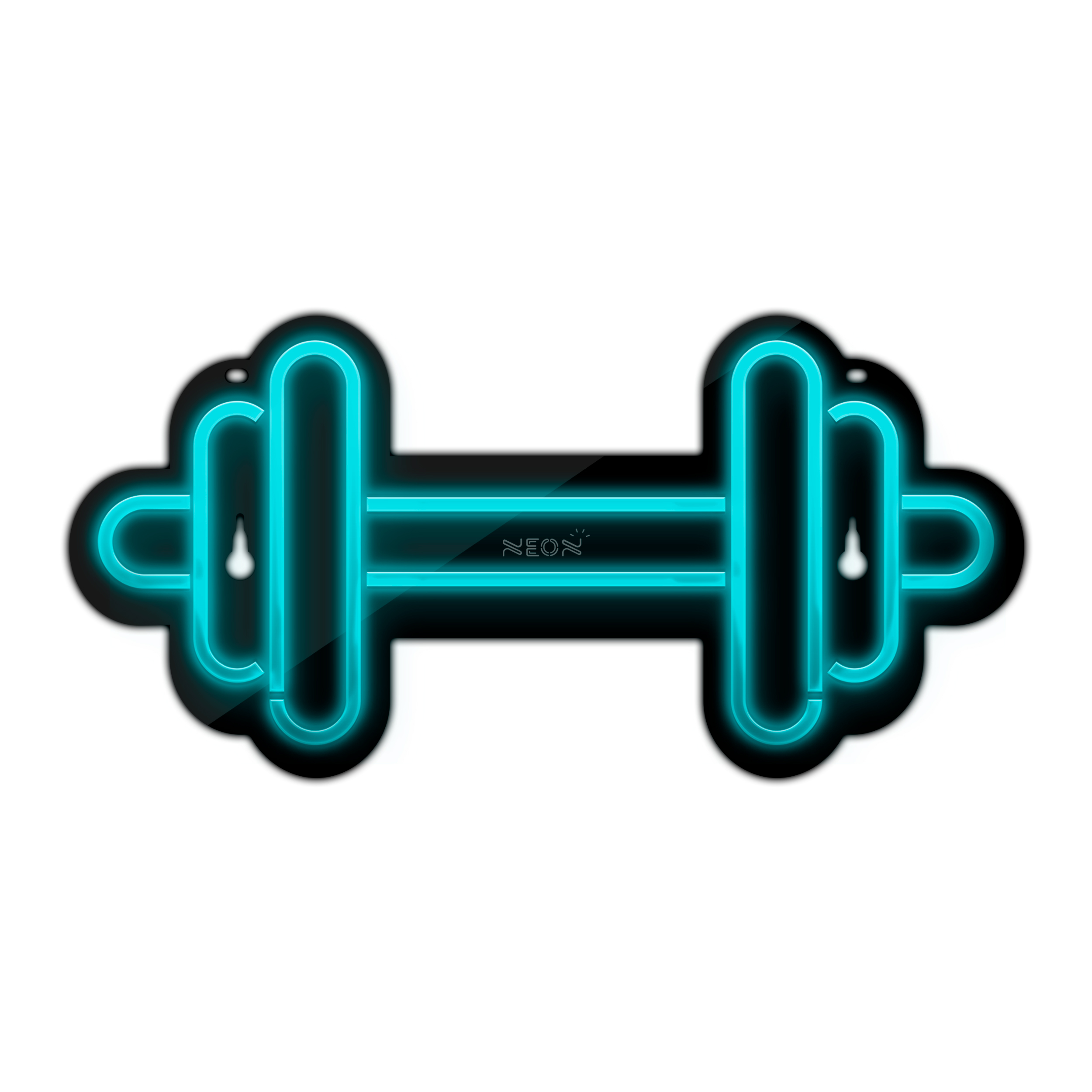 چراغ دیواری نئون دیزاین طرح Dumbbell-BL_TBL