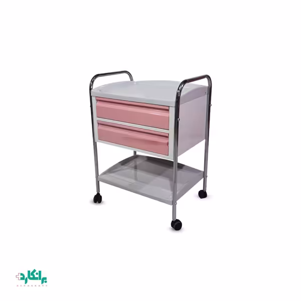 ترالی پانسمان ABS دوکشو(رنگ کشوها سفارشی)